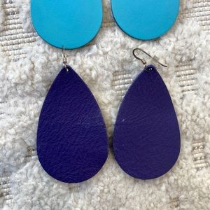 Nickel & Suede Purple earrings